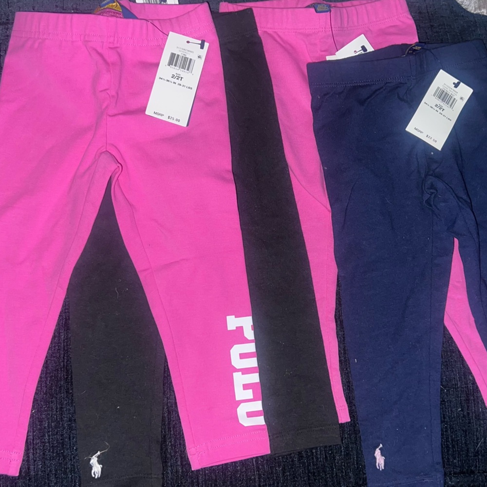 BRAND NEW Bundle of 4 Brand New Polo Ralph Lauren Tights 2T!!